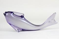 Contemporary Purple Murano Glass Fish Italy circa 1970 - 3488899