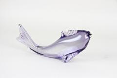 Contemporary Purple Murano Glass Fish Italy circa 1970 - 3488900