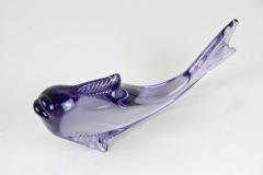 Contemporary Purple Murano Glass Fish Italy circa 1970 - 3488902