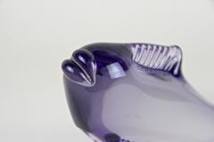 Contemporary Purple Murano Glass Fish Italy circa 1970 - 3488903