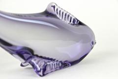 Contemporary Purple Murano Glass Fish Italy circa 1970 - 3488908