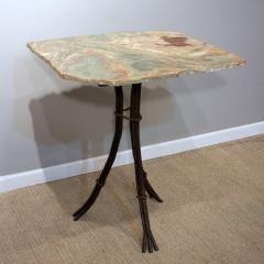 Contemporary Quartz Table with Branch Form Base - 2549636