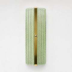 Contemporary Rectangular Murano Glass Wall Sconces With Chrome Finish Set of 4 - 4718413