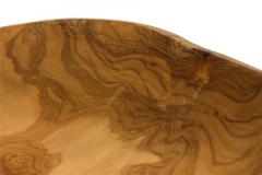 Contemporary Rustic Modern Organic Form Wooden Basket - 4673027