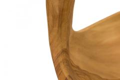 Contemporary Rustic Modern Organic Form Wooden Basket - 4673028