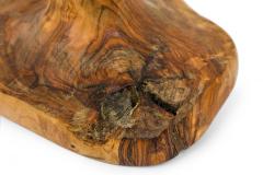 Contemporary Rustic Modern Organic Form Wooden Footed Vase - 4674174