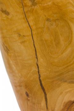 Contemporary Rustic Modern Organic Form Wooden Footed Vase - 4674175