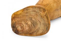 Contemporary Rustic Modern Organic Form Wooden Footed Vase - 4674177