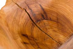 Contemporary Rustic Organically Shaped Olive Wood Basket - 4673786