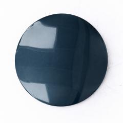 Contemporary Sculptural Blue Lacquered Metal Side Table - 4746657