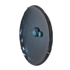 Contemporary Sculptural Concave Round Mirror in Blue Made in France - 3596709