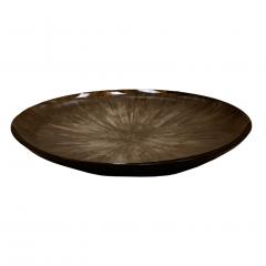 Contemporary Sculptural Concave Round Mirror in Brown Made in France - 3235887