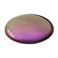 Contemporary Sculptural Pink Glass French Concavex Mirror - 2712162