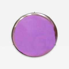 Contemporary Sculptural Pink Glass French Concavex Mirror - 2720983