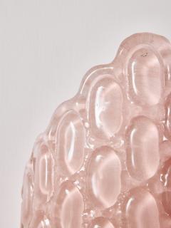 Contemporary Sculptural Pink Murano Glass Wall Sconce - 4753721