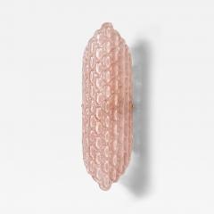 Contemporary Sculptural Pink Murano Glass Wall Sconce - 4767826