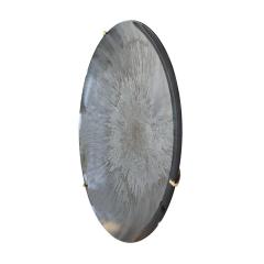 Contemporary Sculptural blue Glass French Concave Mirror - 2911183