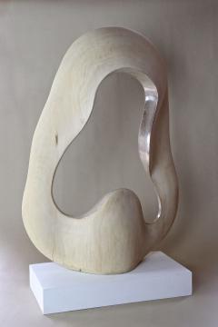 Contemporary Sculpture Infinty Silvered Basswood by M Treml Austria 2021 - 3443523