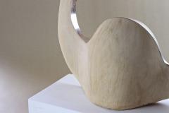 Contemporary Sculpture Infinty Silvered Basswood by M Treml Austria 2021 - 3443528