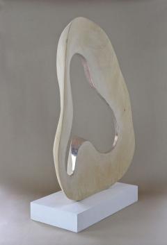 Contemporary Sculpture Infinty Silvered Basswood by M Treml Austria 2021 - 3443529