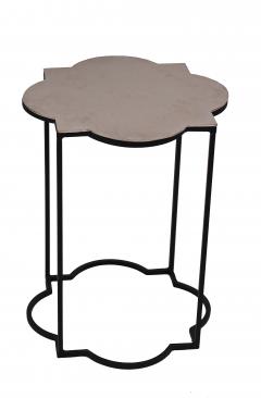 Contemporary Silver Geometric Metal Side Tables - 4671413