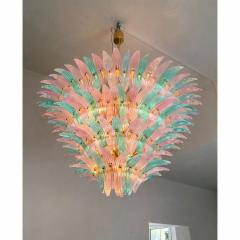 Contemporary Sputnik Murano Style Glass Palmetta Multicored Italian Chandelier - 4476307