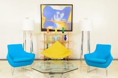 Contemporary Steel Floor Lamp - 4665370