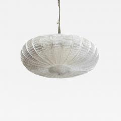 Contemporary Striped Transparent Murano Glass Flush Mount in Venini Style - 3968361