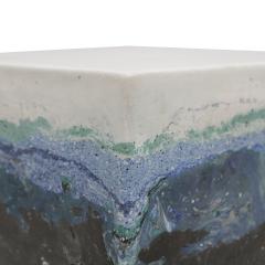 Contemporary Stucco Marble Spanish Side Table - 4270621