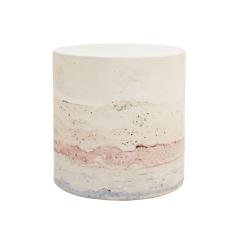 Contemporary Stuccoed Marble Spanish Side Table - 2017223