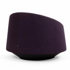 Contemporary Swiveling Purple Arm Chair - 4664376
