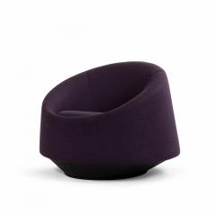 Contemporary Swiveling Purple Arm Chair - 4718128