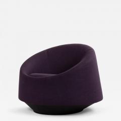 Contemporary Swiveling Purple Arm Chair - 4718207