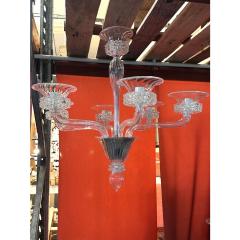 Contemporary Transparent Murano Glass Chandelier W Trasparent RostratoBoubeches - 4302824