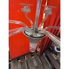 Contemporary Transparent Murano Glass Chandelier W Trasparent RostratoBoubeches - 4302827
