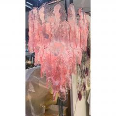 Contemporary Venetian Pink FIAMME Flames Murano Glass Chandelier - 4602883