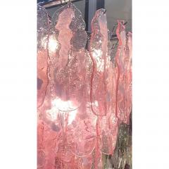 Contemporary Venetian Pink FIAMME Flames Murano Glass Chandelier - 4602886