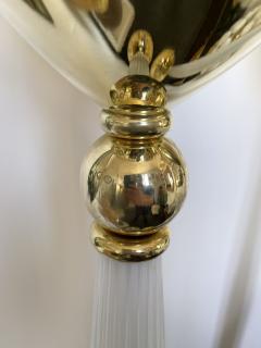 Contemporary Venitian Brass Murano Glass Floor Lamp Italy - 2487057