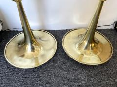 Contemporary Venitian Brass Murano Glass Floor Lamp Italy - 2487064