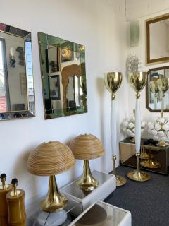 Contemporary Venitian Brass Murano Glass Floor Lamp Italy - 2487066