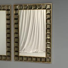 Contemporary Wall Mirrors Bronze Faceted Square Murano Glass Italy 2023 - 3439641