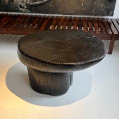 Contemporary Welsh Blackened Wood Side Table - 3901795