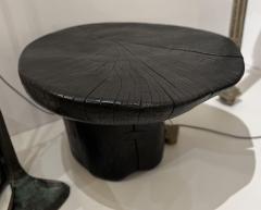 Contemporary Welsh Blackened Wood Side Table - 3909003