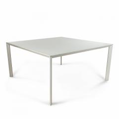 Contemporary White Metal Square Work Tables - 1379117