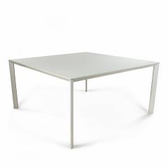 Contemporary White Metal Square Work Tables - 4655489