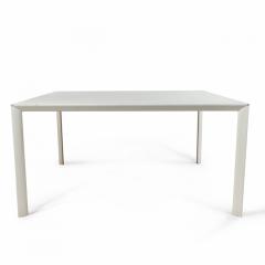 Contemporary White Metal Square Work Tables - 4655490