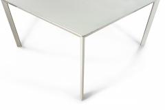 Contemporary White Metal Square Work Tables - 4655491