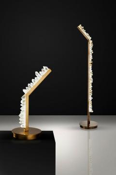 Contemporary White Quartz Floor Lamp - 1371910