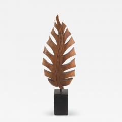 Contemporary Wooden Leaf Sculpture - 4733273