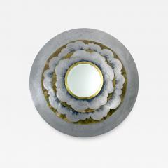 Contemporary brass and aluminium mirror by Daniel Azaro  - 3124476